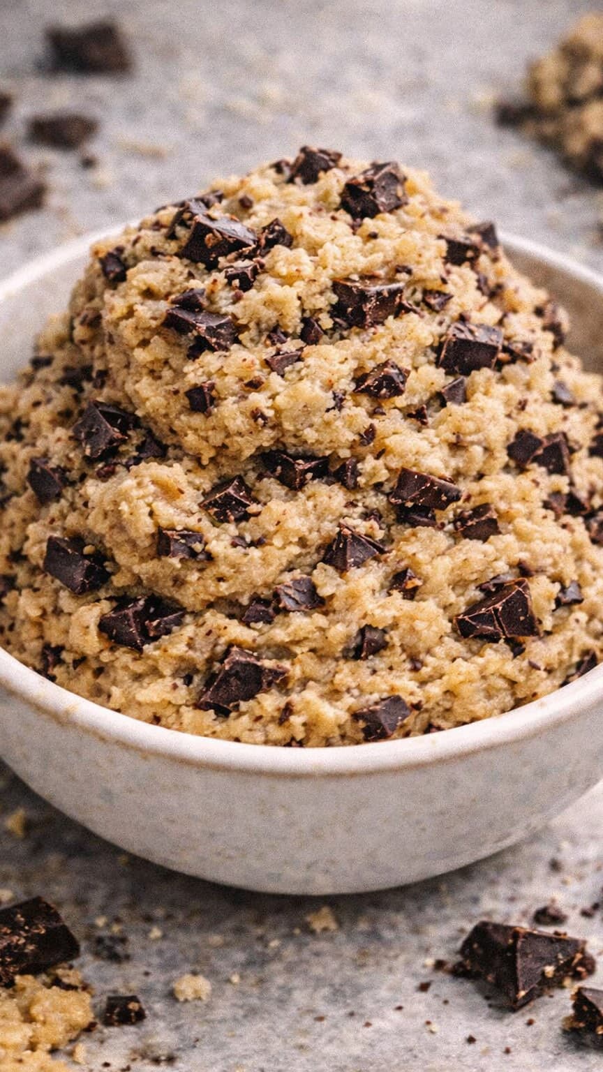 Pâte à cookie crue comestible