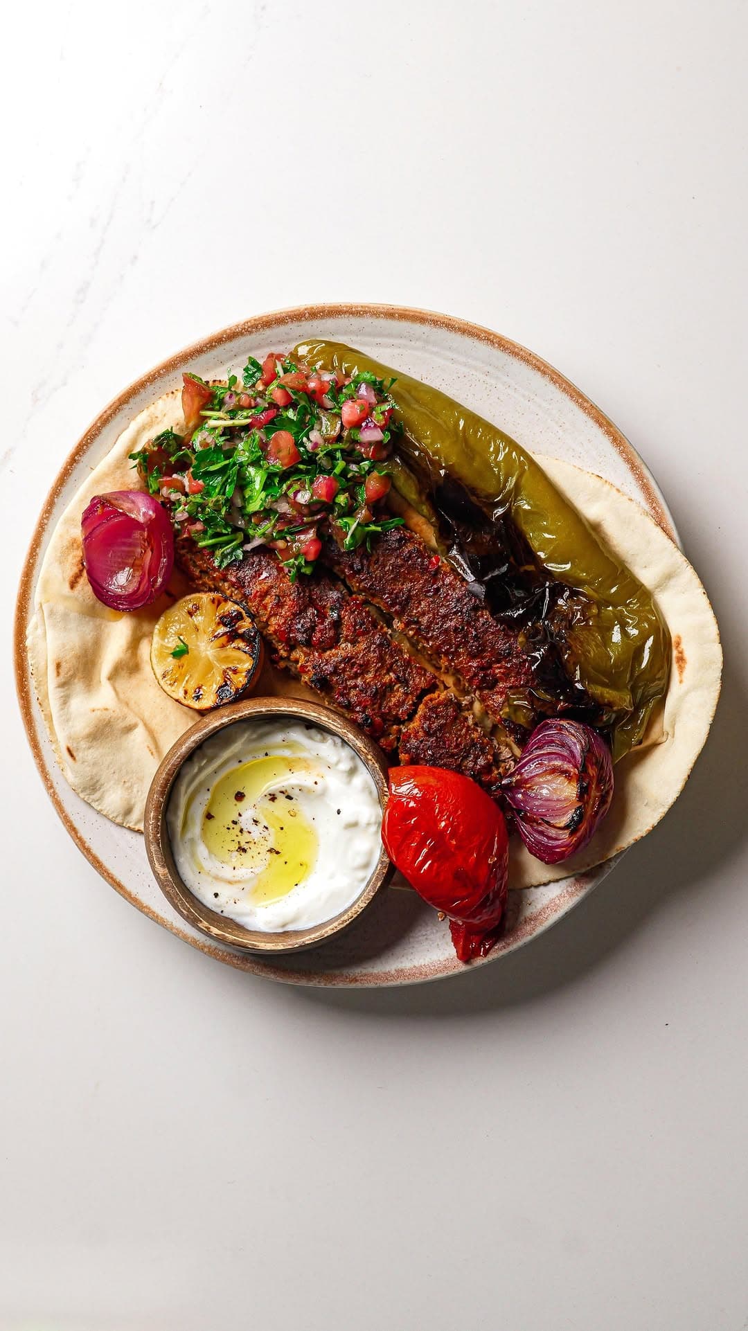 Kebabs au four sur plaque