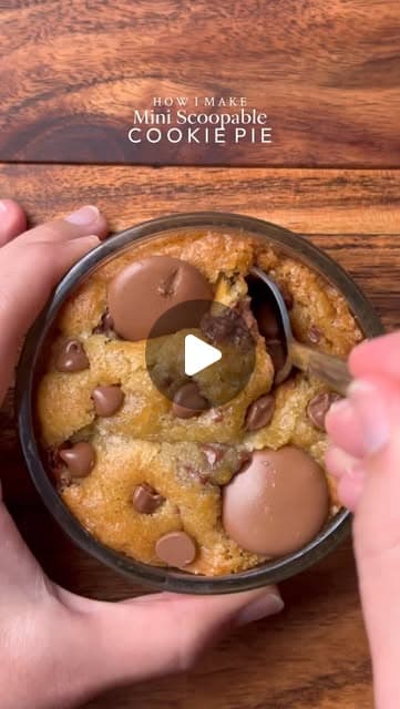 Ooey-Gooey Mini Scoopable Cookie Pie