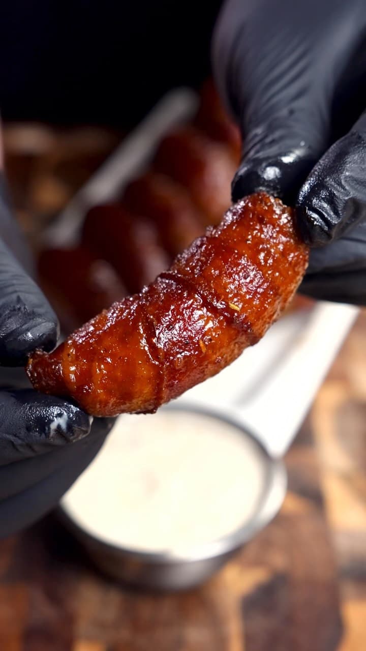 BBQ Cheeseburger Pickle Poppers