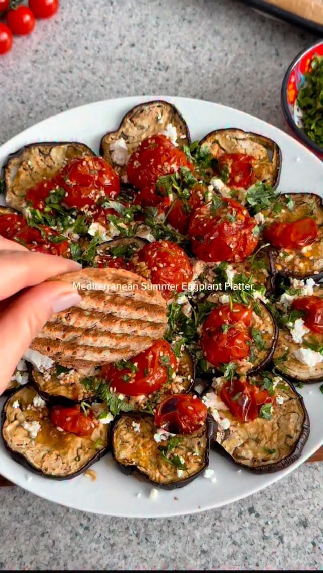 Mediterranean Summer Eggplant Platter