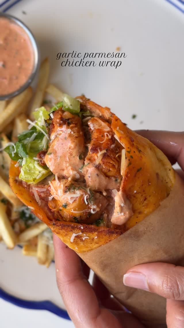 Garlic Parmesan Chicken Wrap