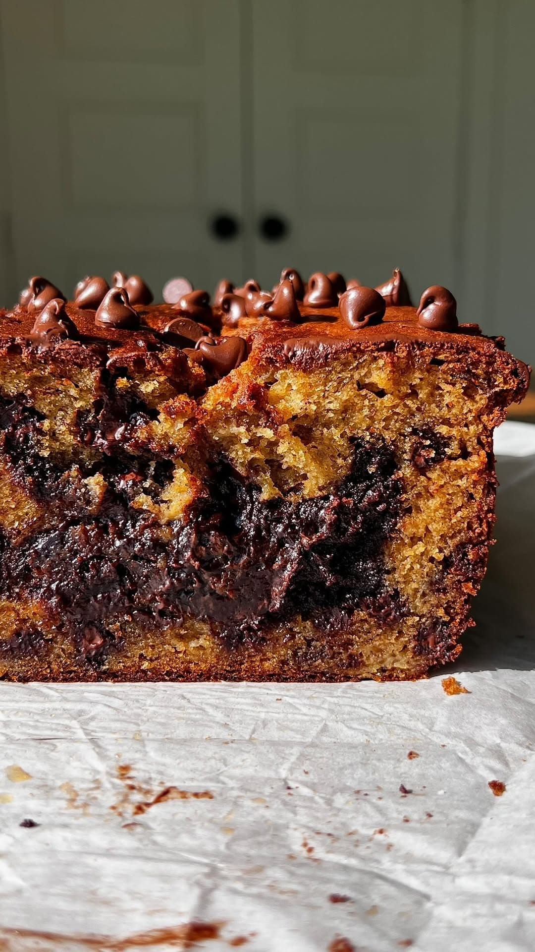 Brownie-Stuffed Banana Bread with Brown Butter