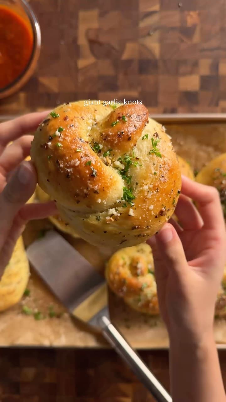 Giant Garlic Knots