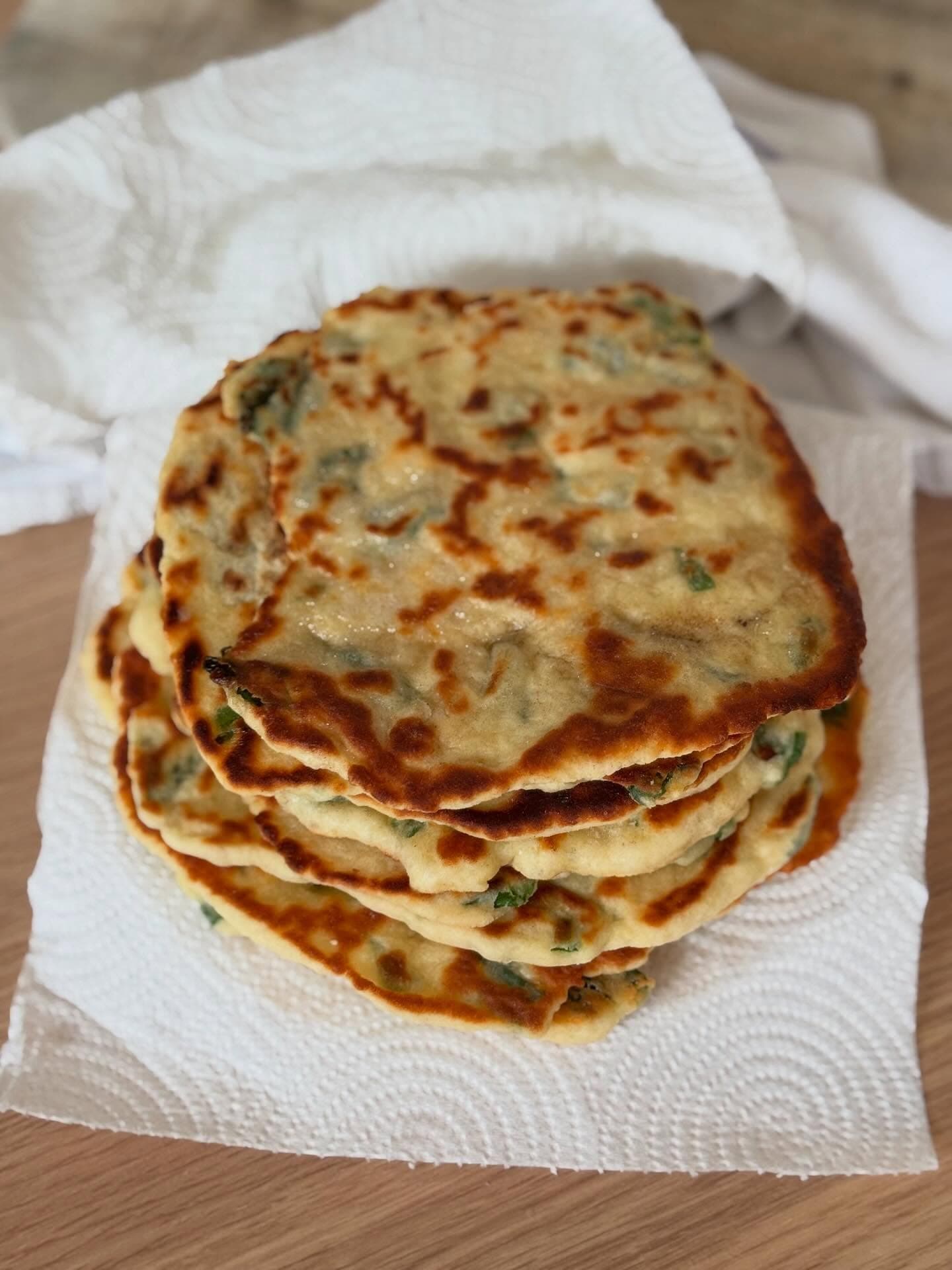 Wild Garlic Yogurt Flatbread