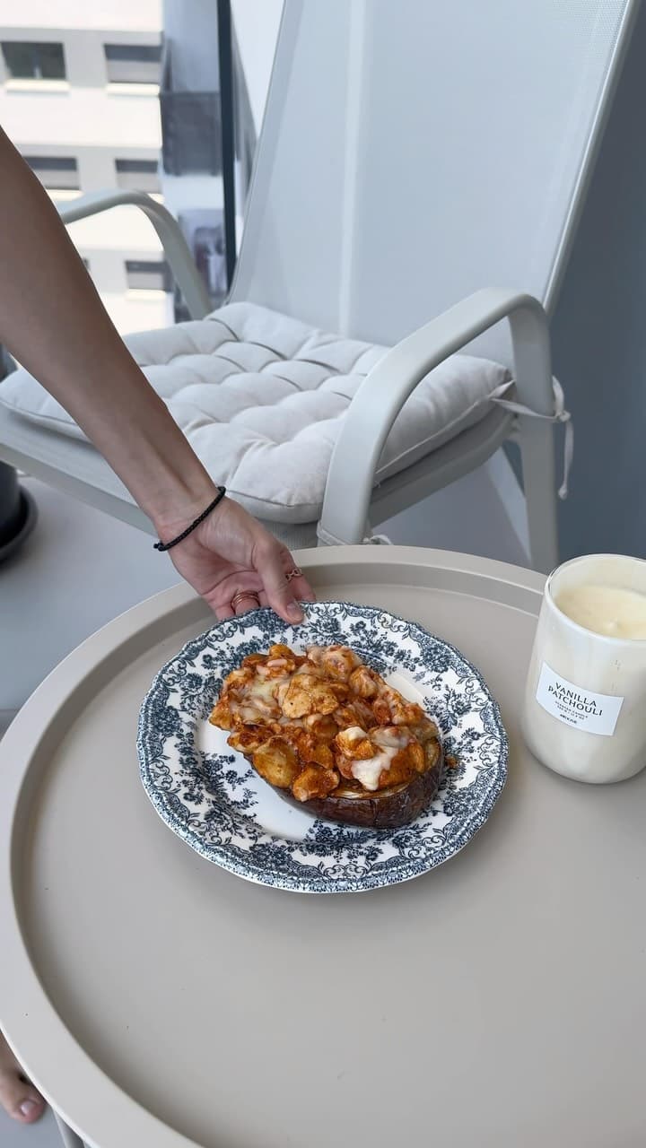 Berenjenas al horno con pollo