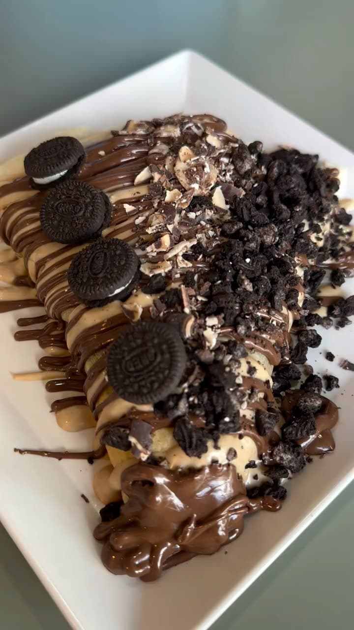 Oreo Nutella Ice Cream Crepe