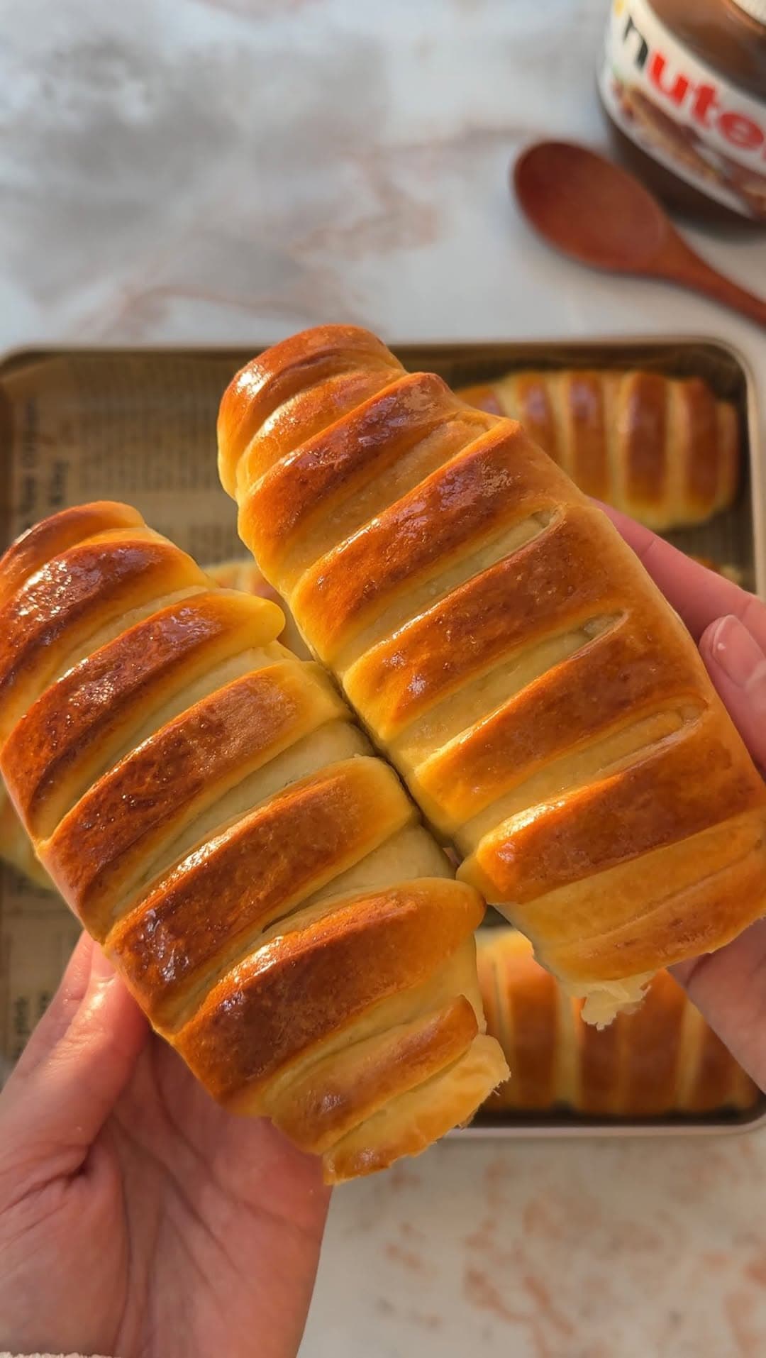 Rollitos de Brioche con Nutella
