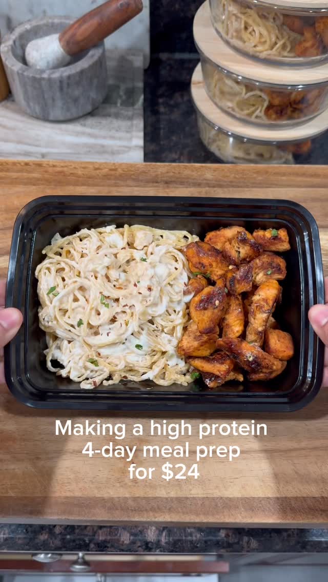High Protein Grilled Chicken Alfredo