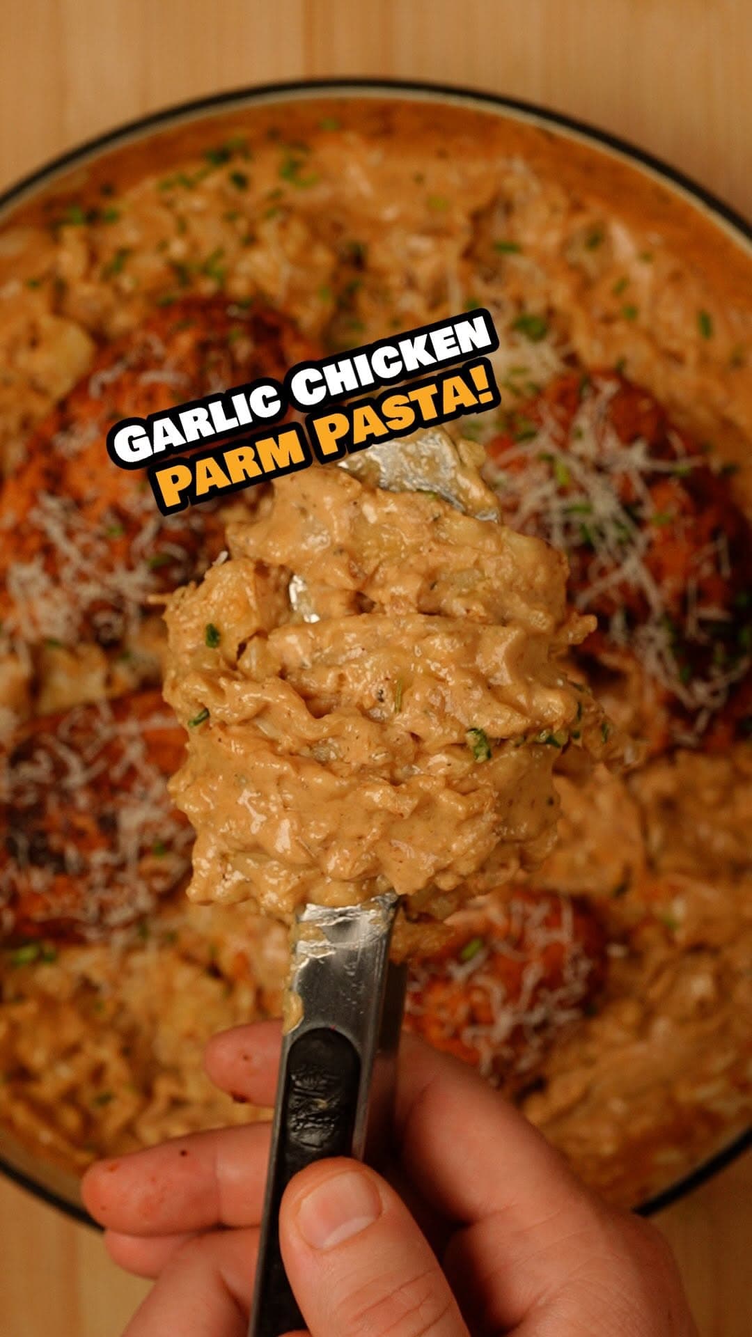 Creamy Garlic Chicken Parmesan Pasta