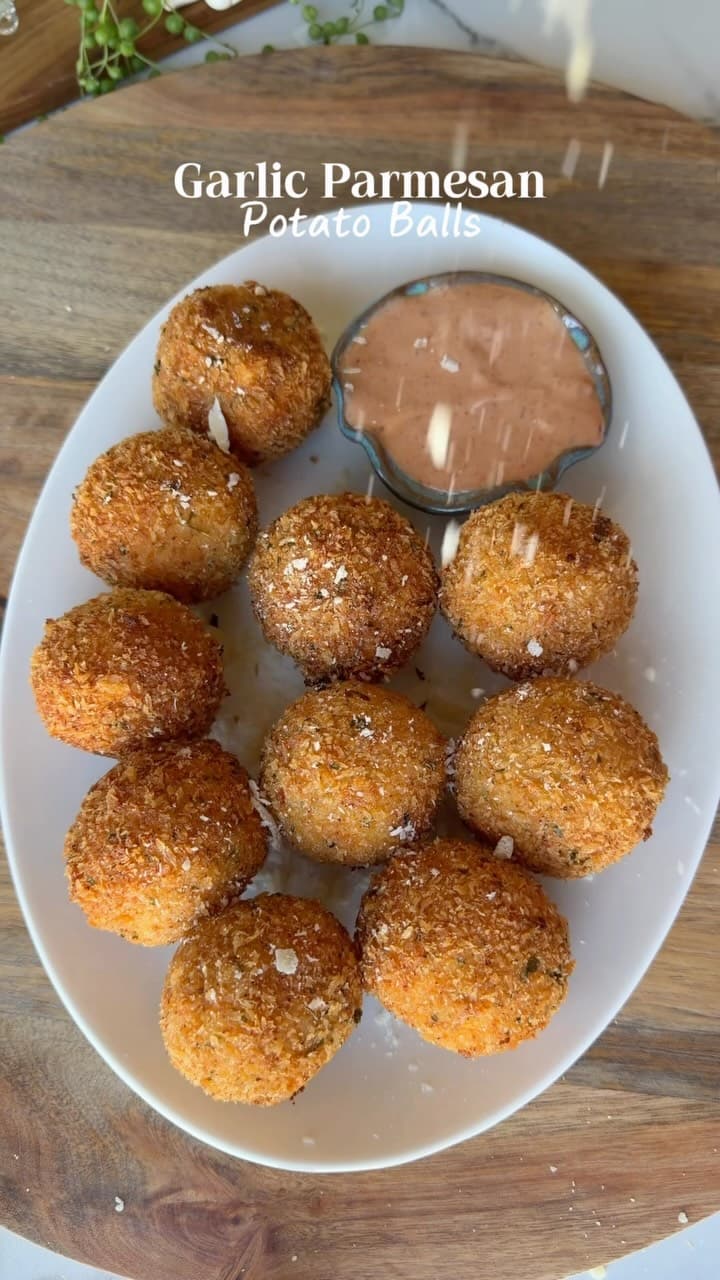 Garlic Parmesan Potato Balls
