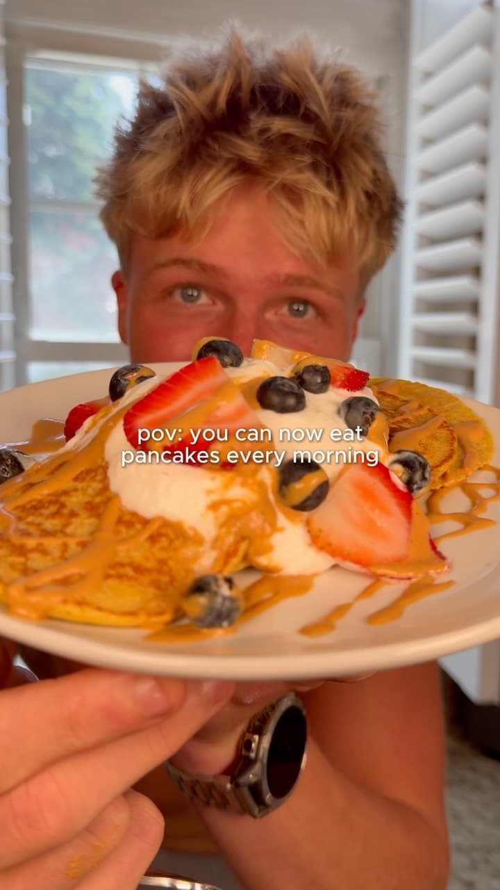 4-Ingredient Healthy Oat Pancakes