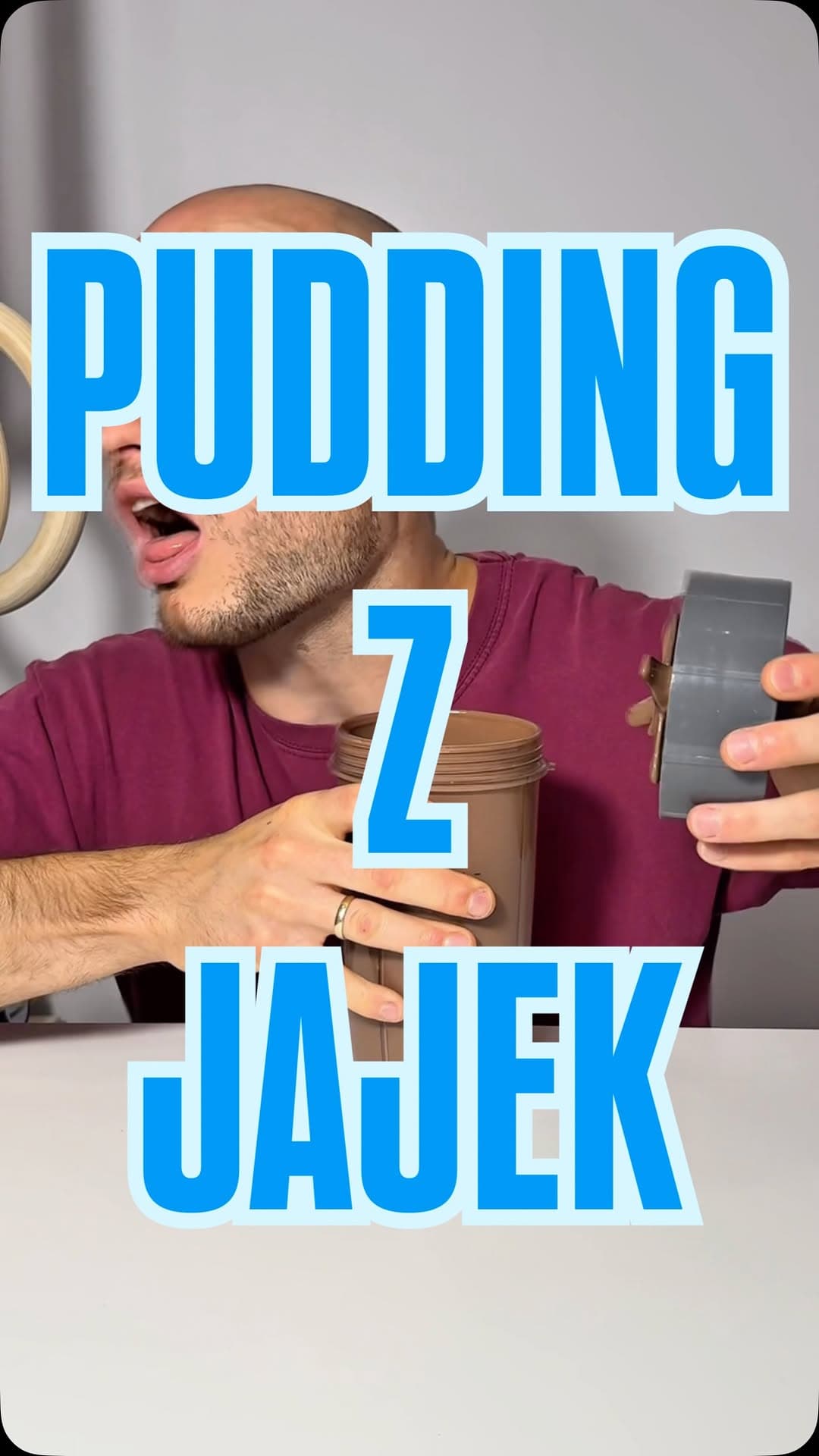 Pudding z jajek w wersji czekoladowej