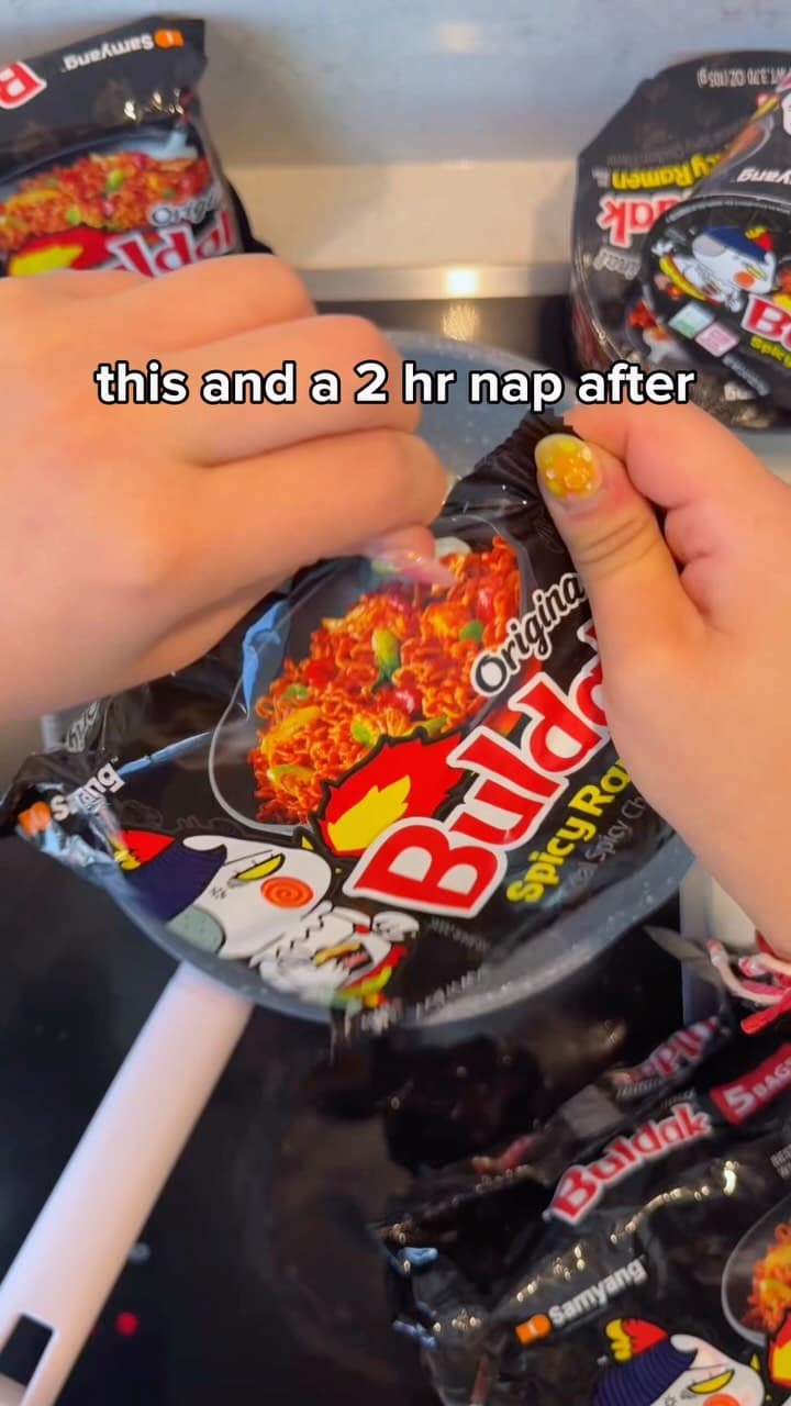 Spicy Peanut Buldak Noodles