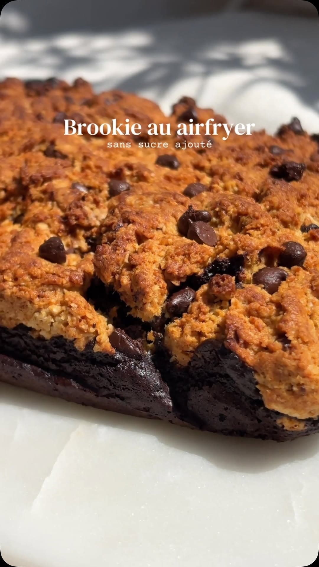Brookie sans sucre ajouté