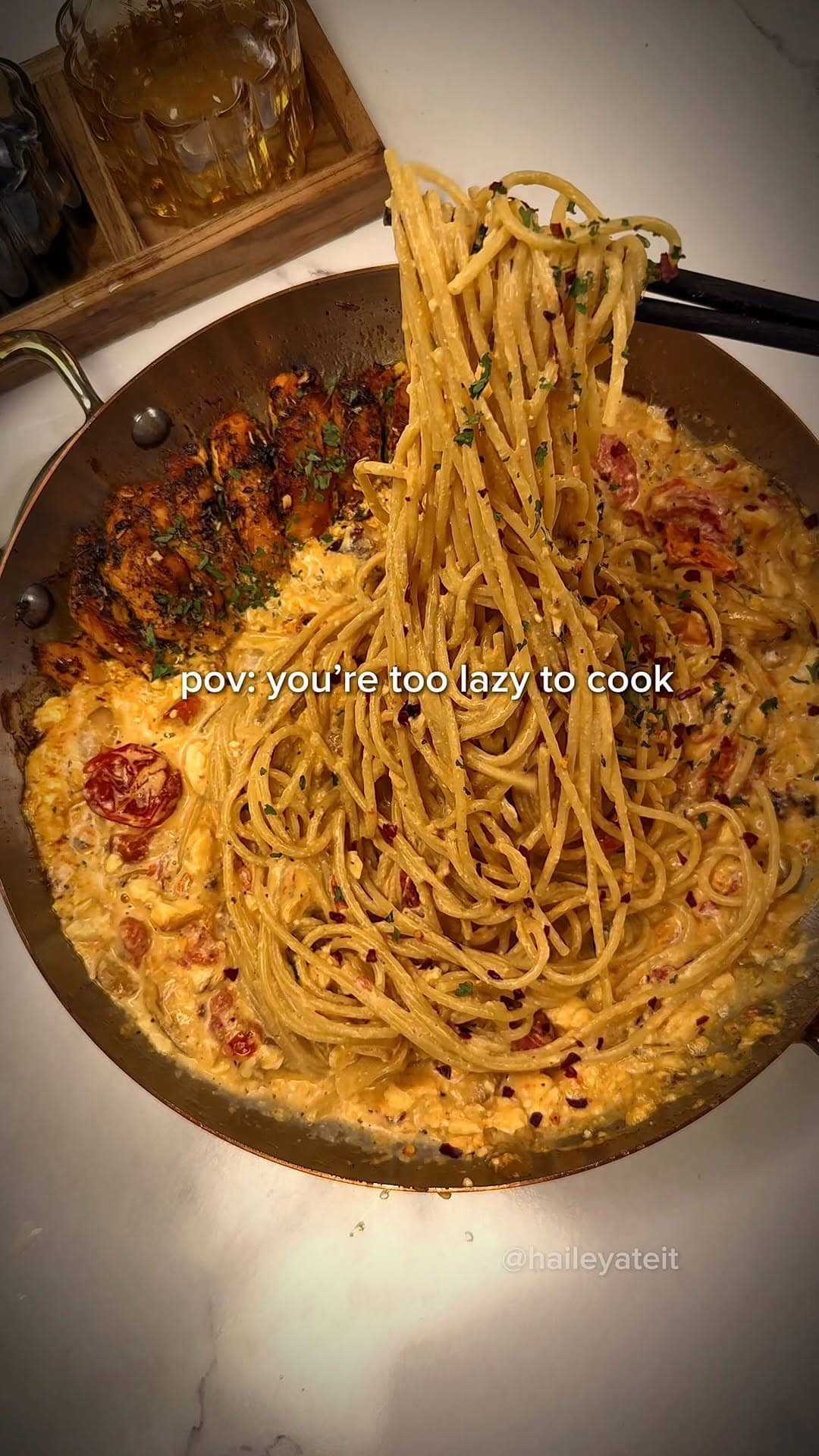 Hailey’s Creamy Feta Chicken Pasta