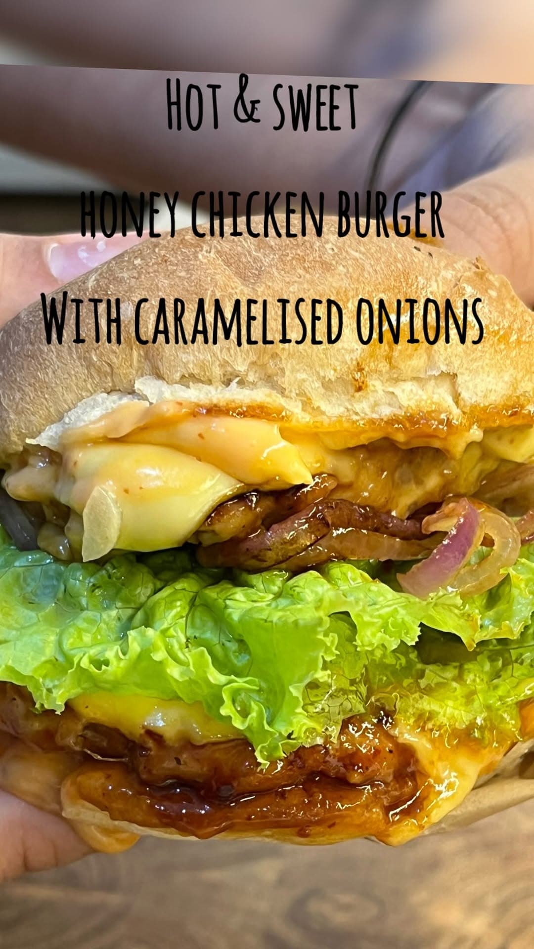 Hot & Sweet Honey Chicken Burger
