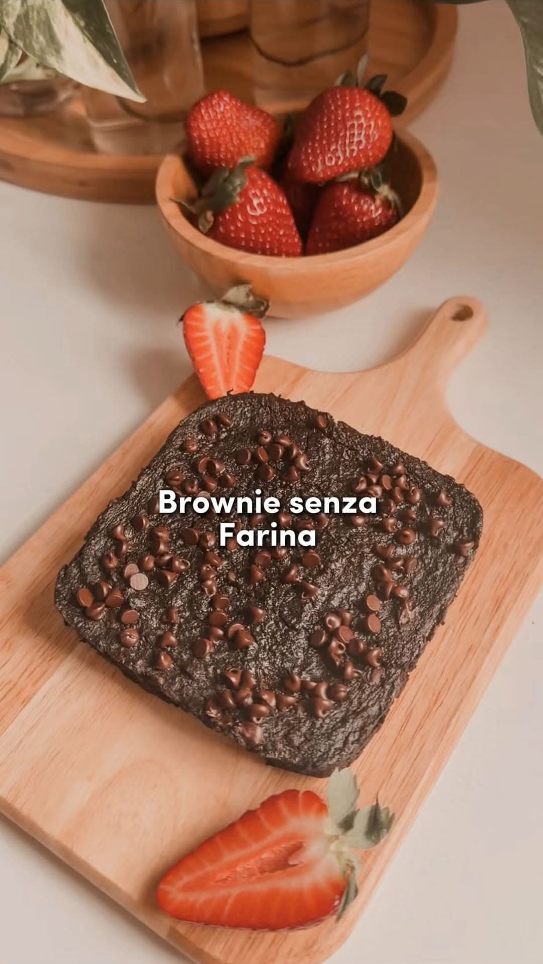 Brownie con mela senza farina