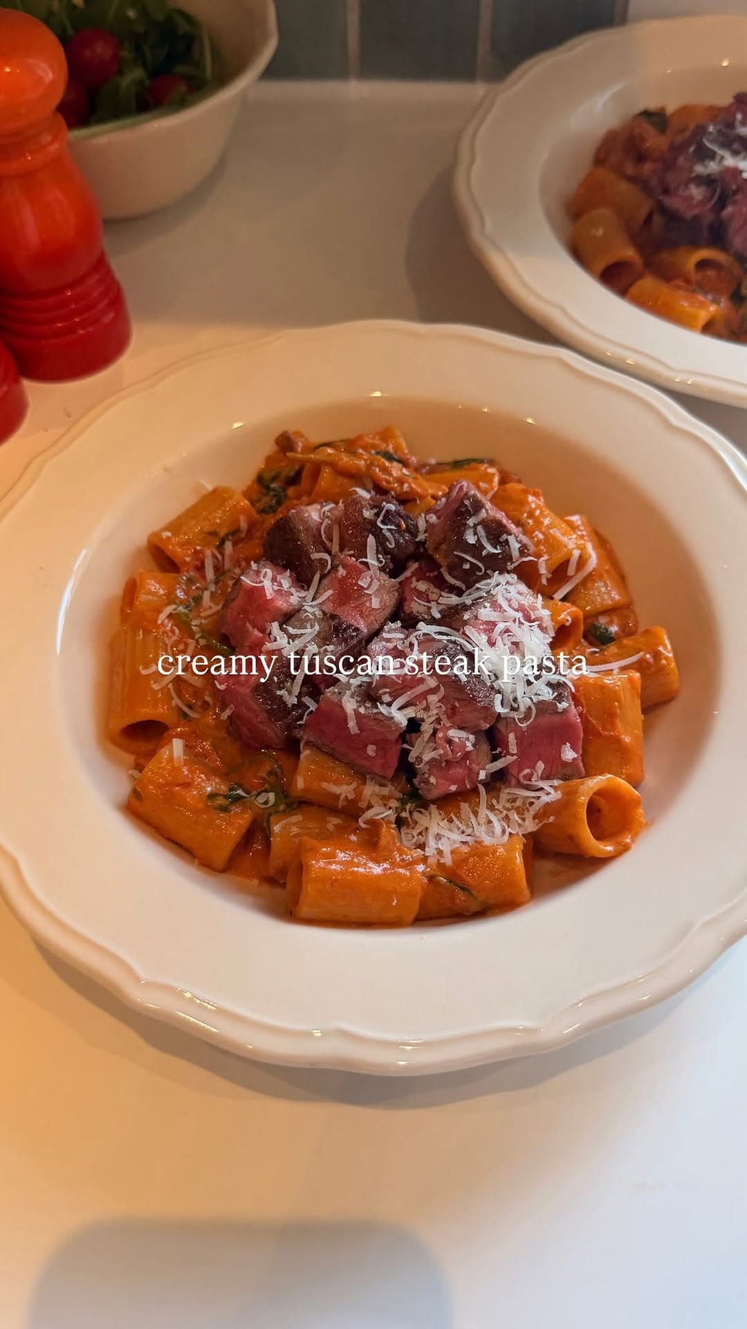 Creamy Tuscan Steak Pasta