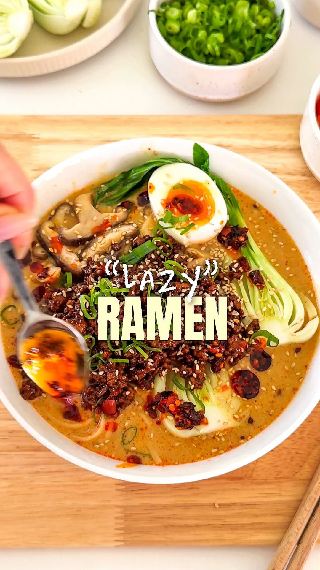 Ramen perezoso en una olla