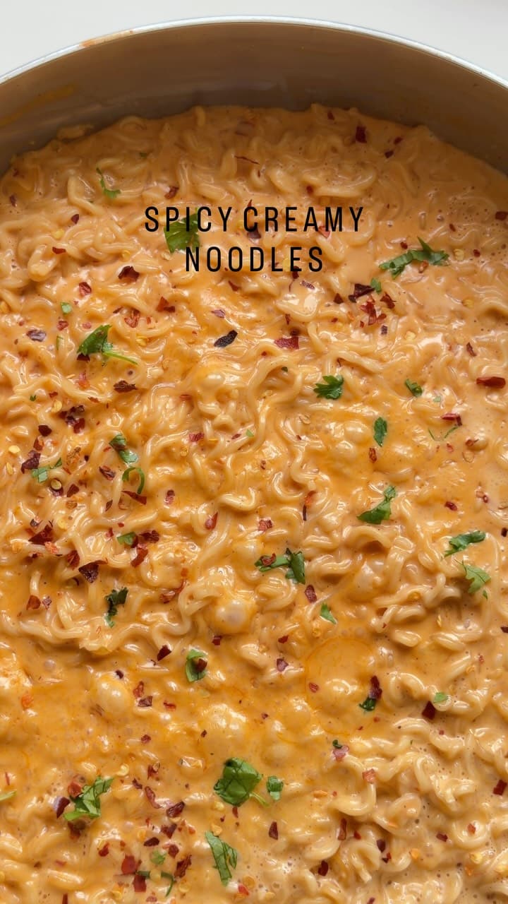 One-Pot Spicy Creamy Cheesy Noodles