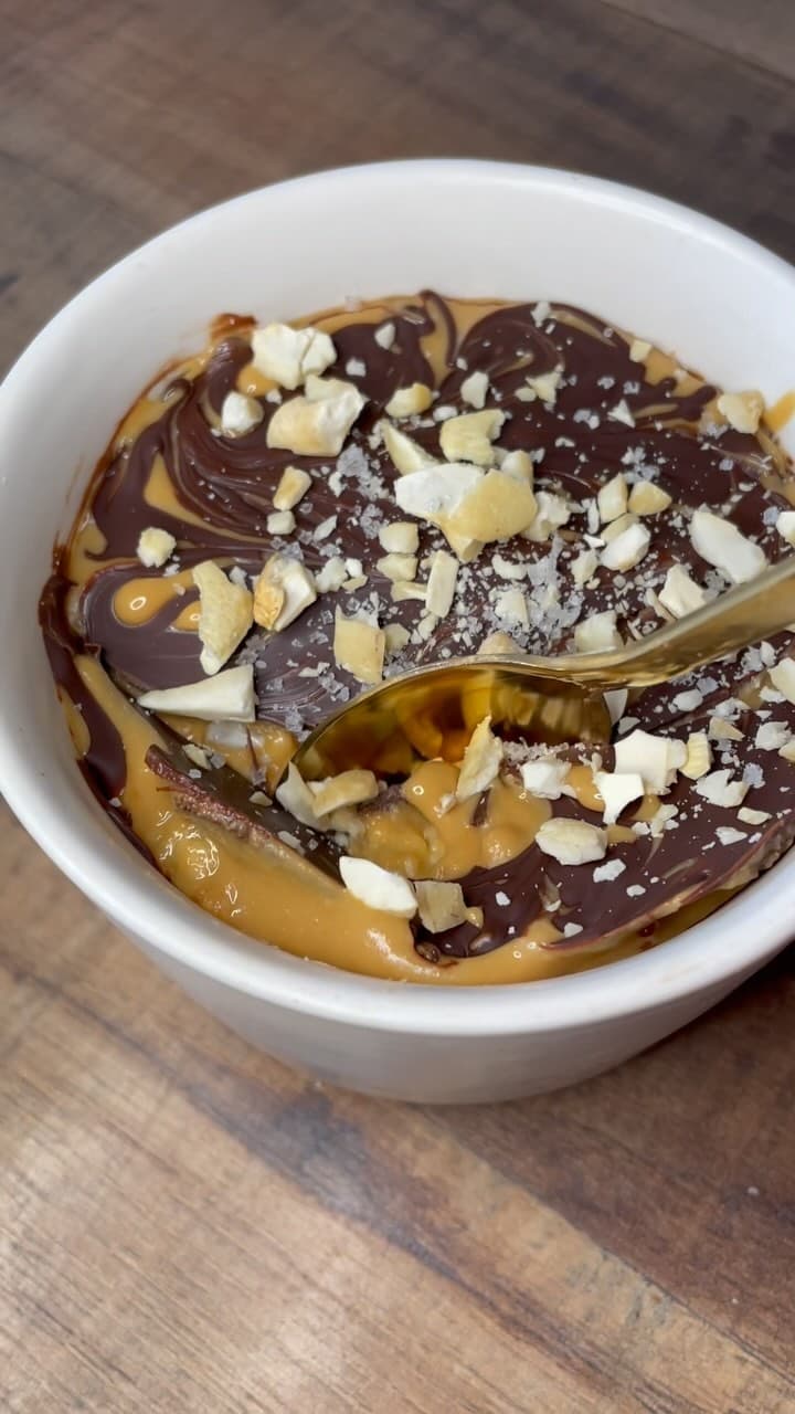 Overnight oats chocolat cacahuète