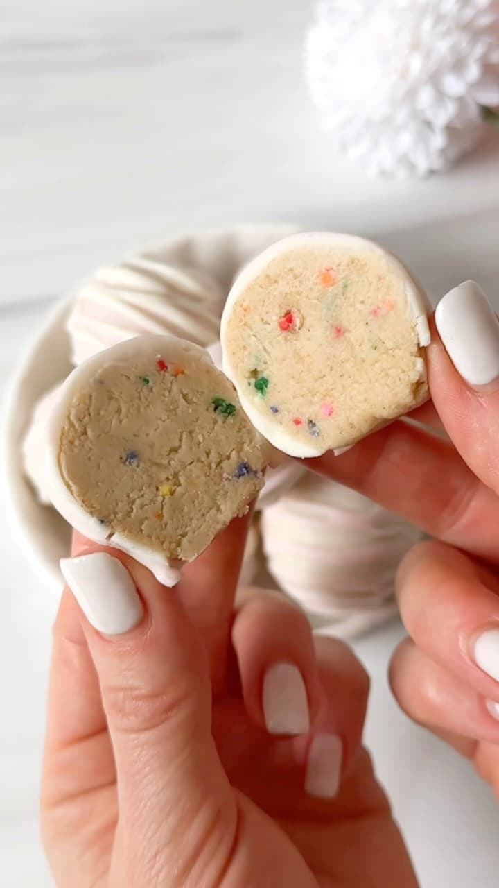Birthday Cake Cookie Dough Balls