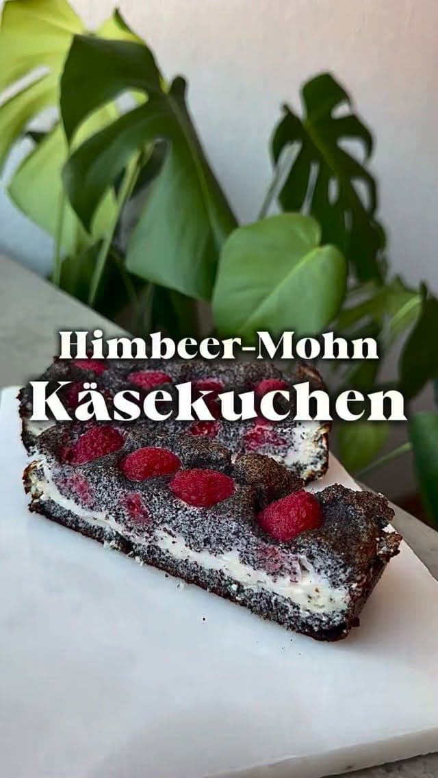 Mohn-Himbeer-Käsekuchen