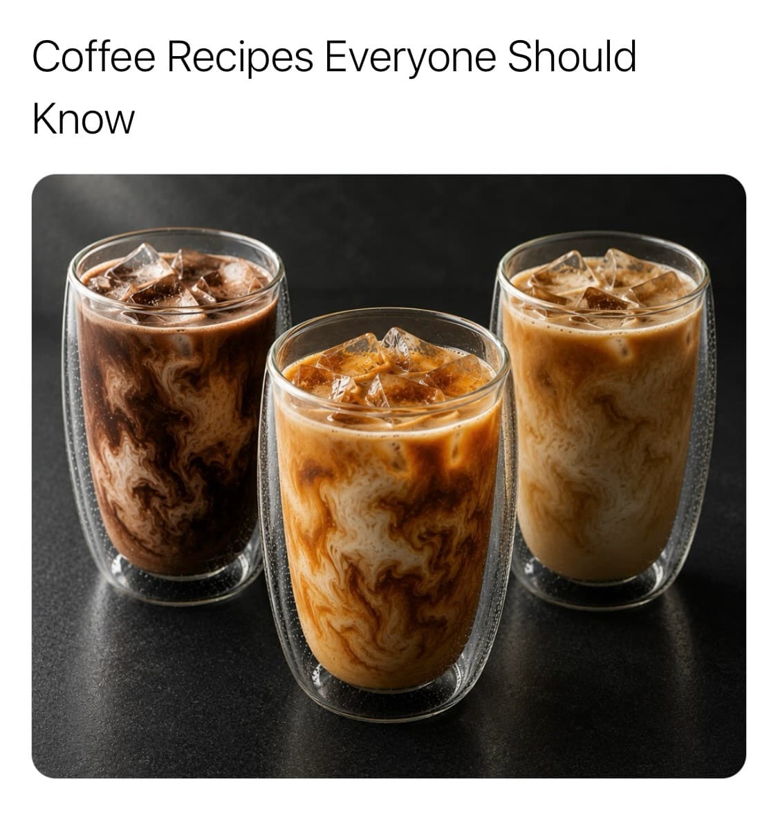 Classic Coffee Drinks Collection