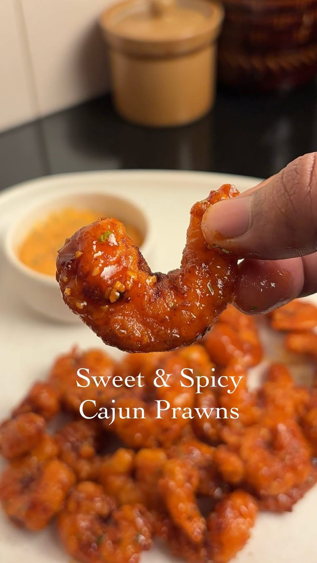 Sweet & Spicy Cajun Prawns