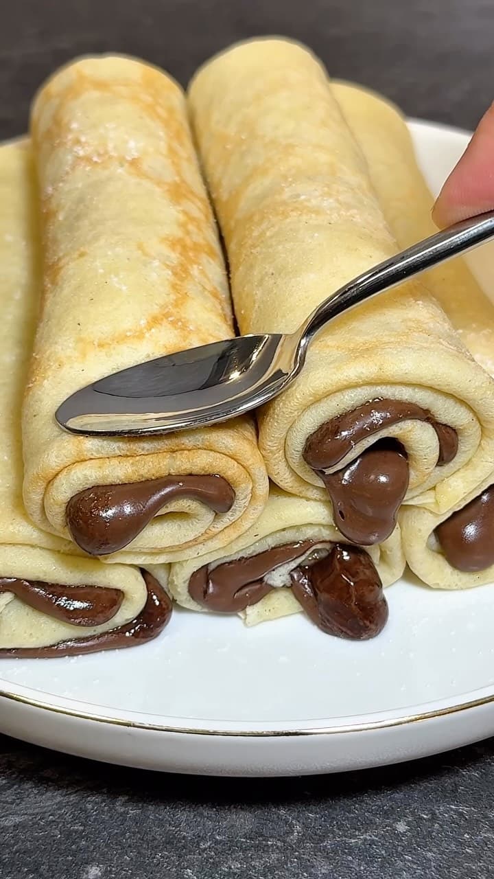 Nutella Crepe Rolls