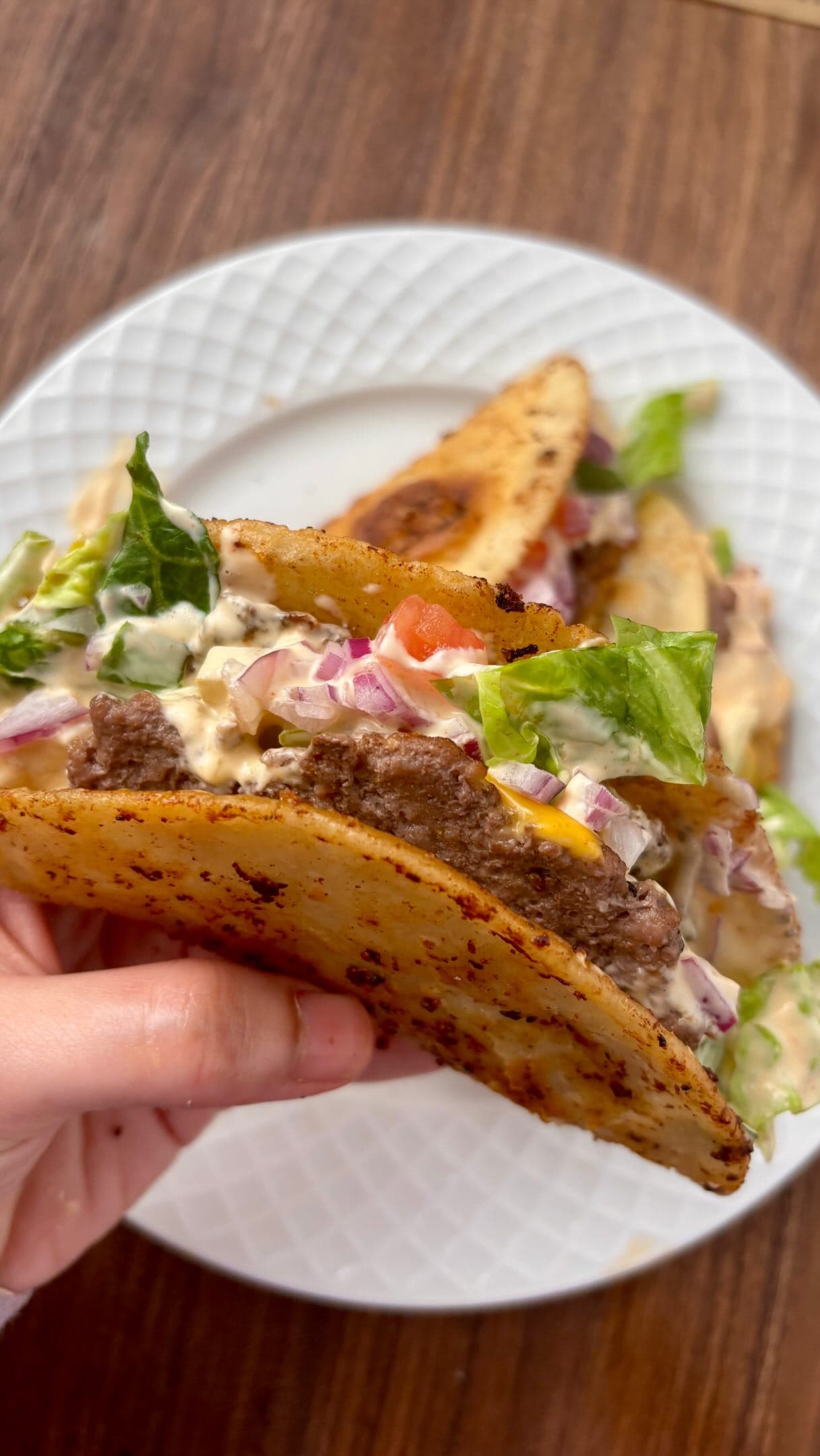Smash Burger Tacos