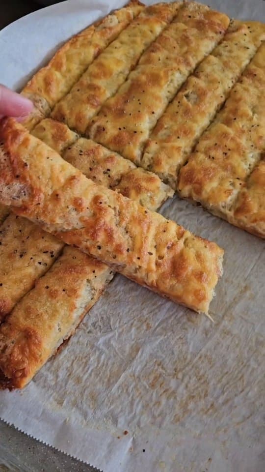 Gluten-Free Cottage Cheese Breadsticks