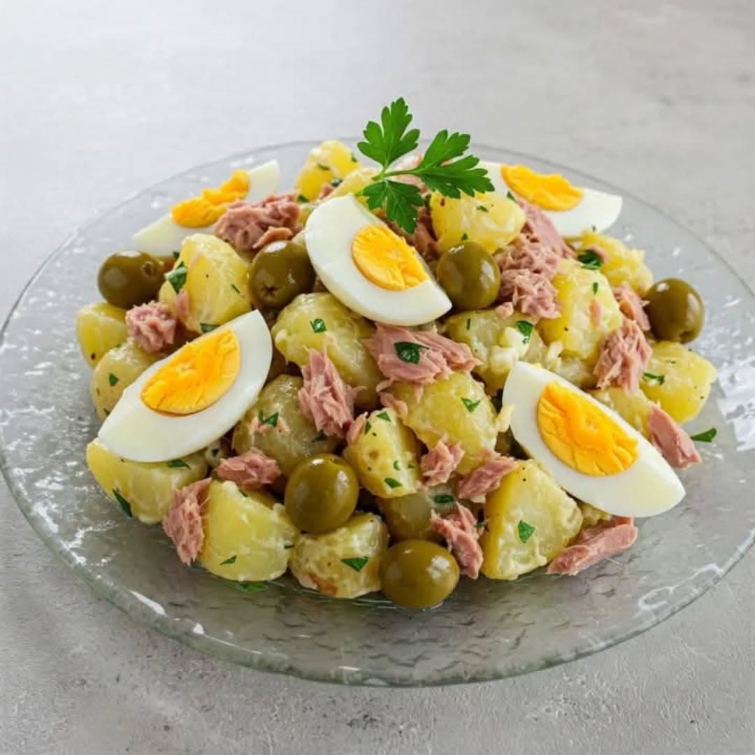 Salada de Batatas com Atum e Ovos