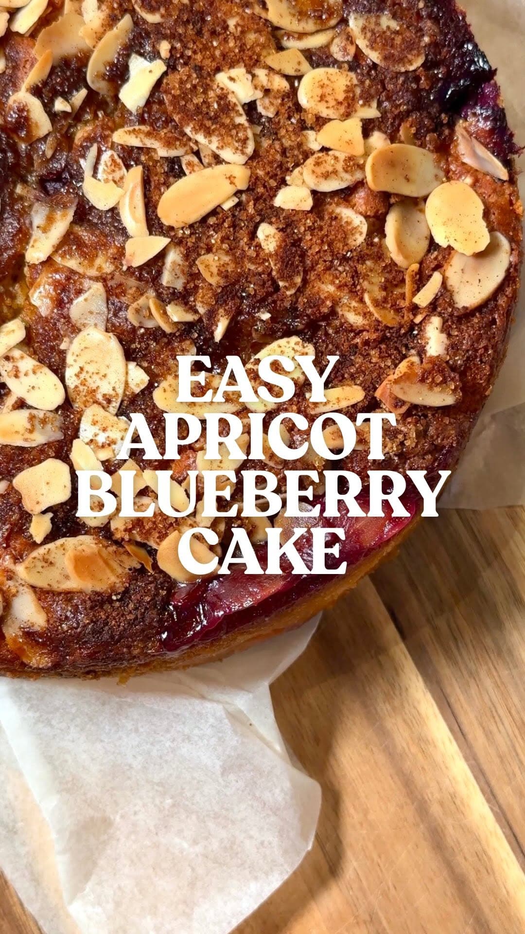 Easy Apricot & Blueberry Cake