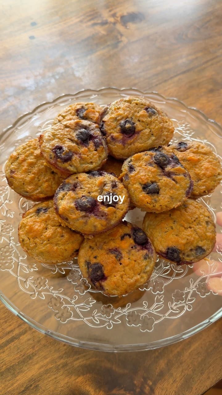 Sweet Potato Blueberry Muffins