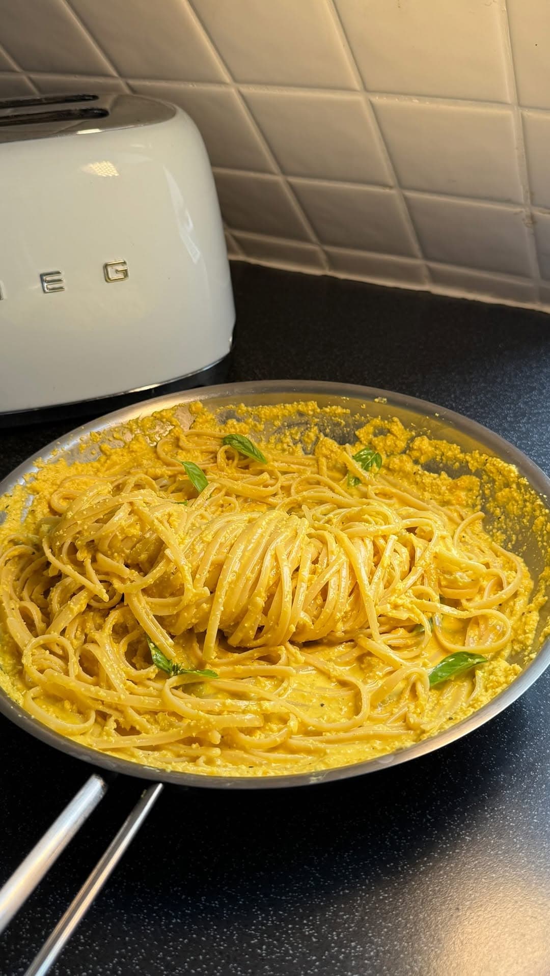 Zitronen Cashew Pasta