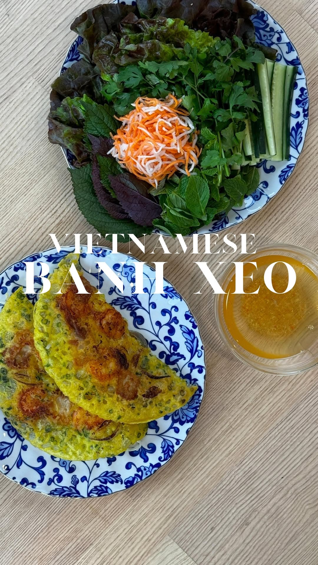 Bánh Xèo - Crepa Vietnamita Salada