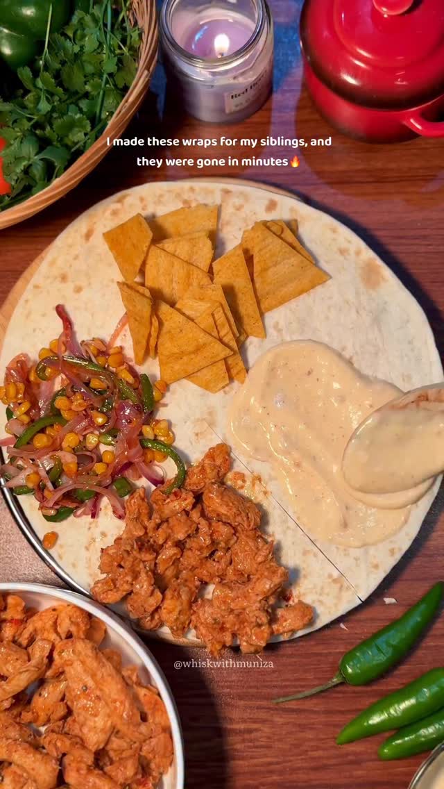 Loaded Spicy Chicken Wraps