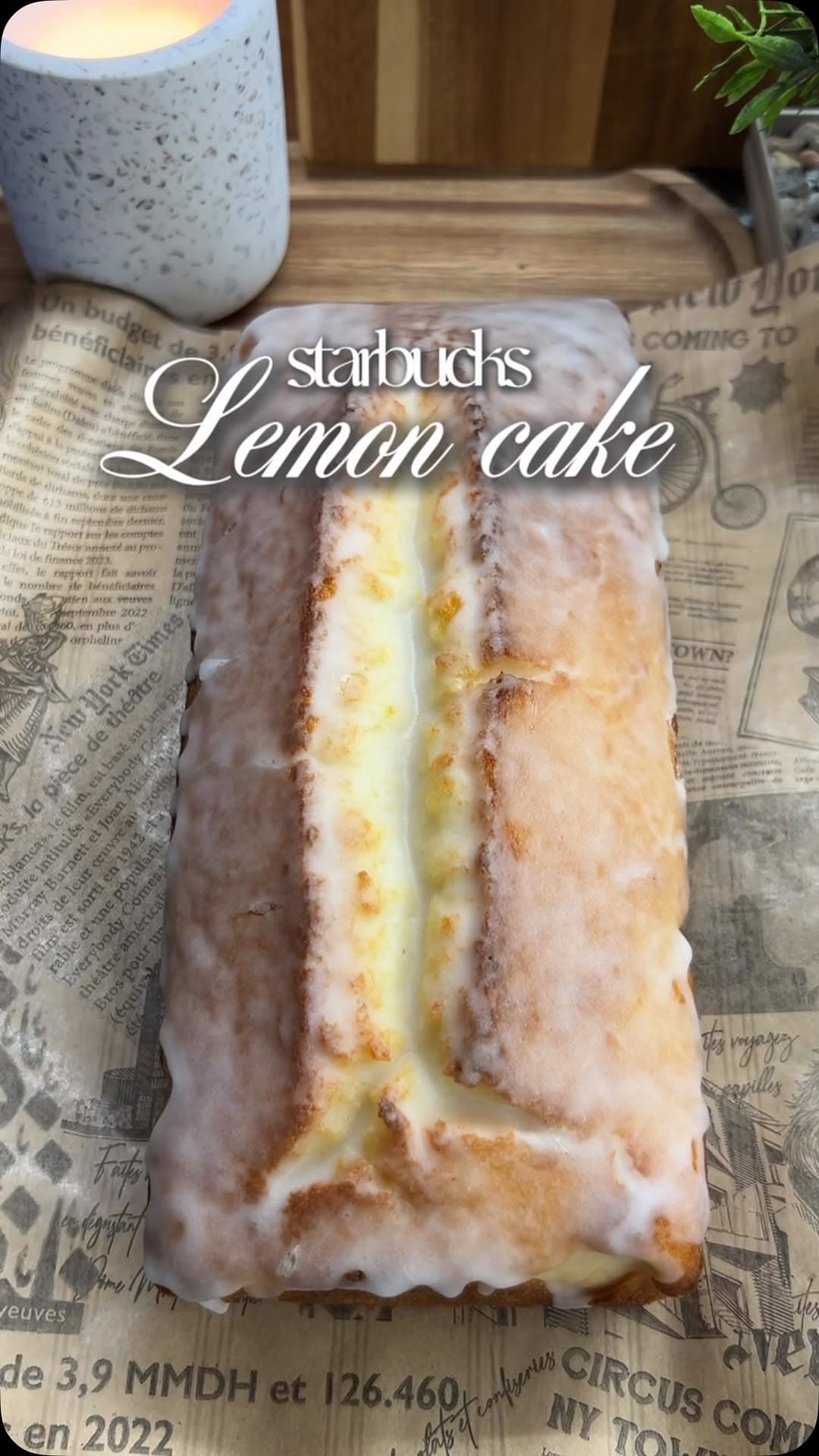 Cake Starbucks au citron glacé