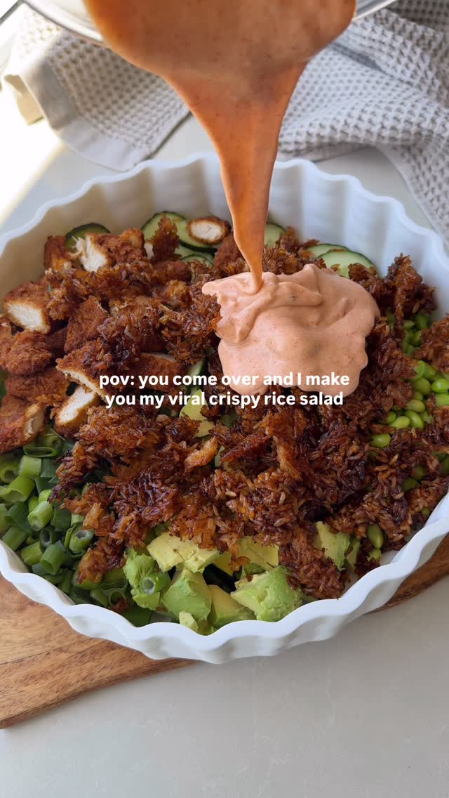 Sweet Chilli Crispy Rice Salad