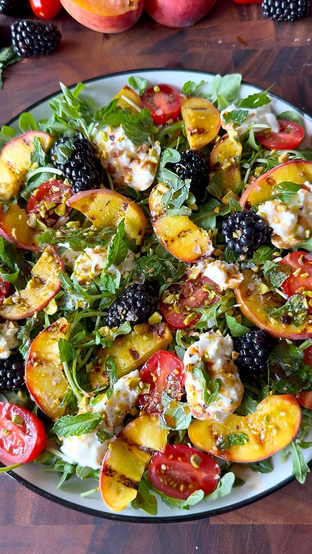 Summer Peach Burrata Salad