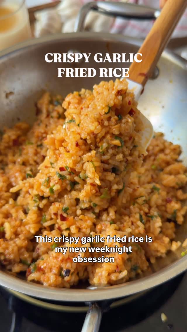 Fiery Crispy Garlic Rice