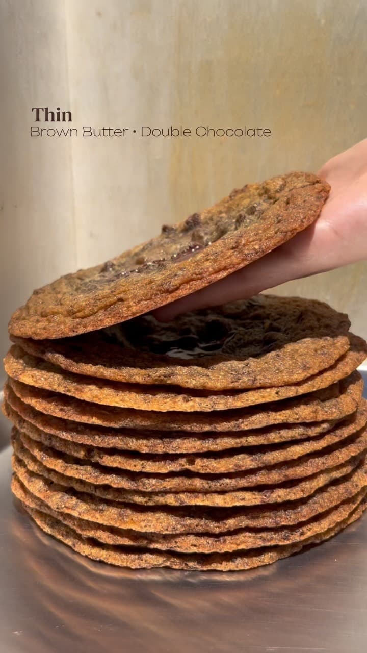 Brown Butter Thin Cookies