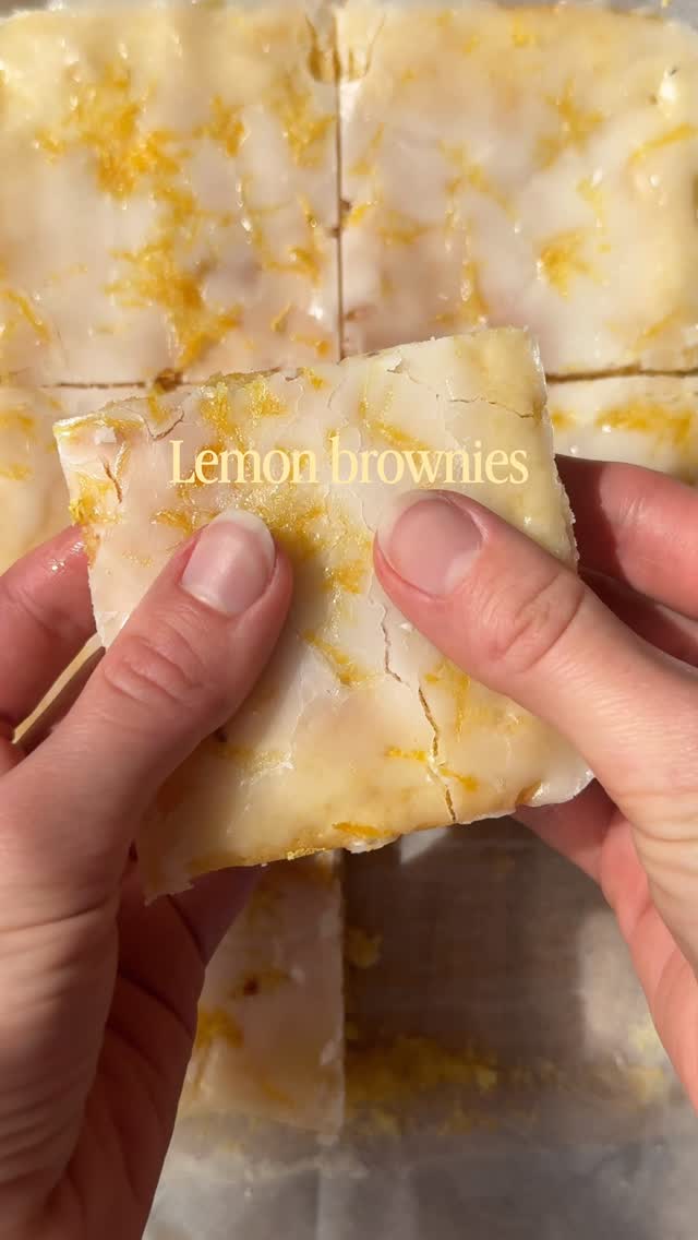 Лимонные брауни