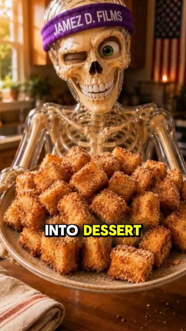 Crispy Bread Crust Dessert Bites