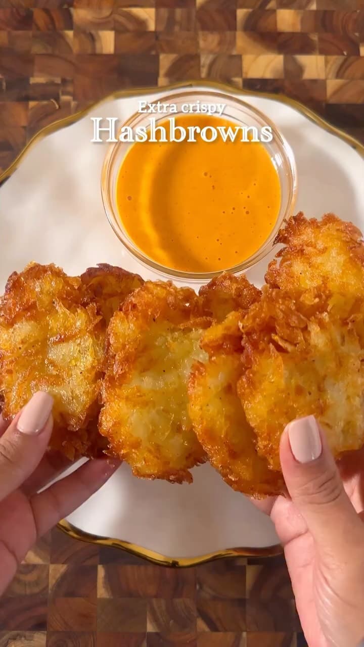 Crispy Hashbrowns with Spicy Mayo