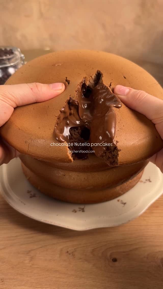 Pancakes au Chocolat et Nutella