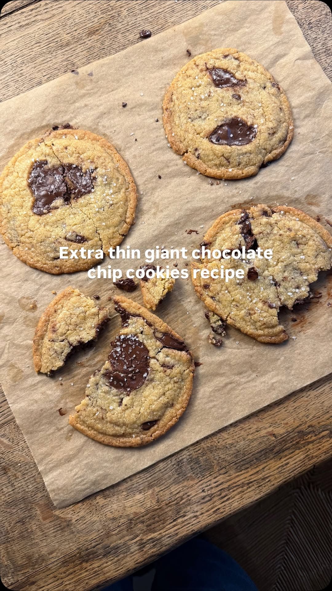 EXTRA THIN GIANT CHOCOLATE CHIP COOKIES