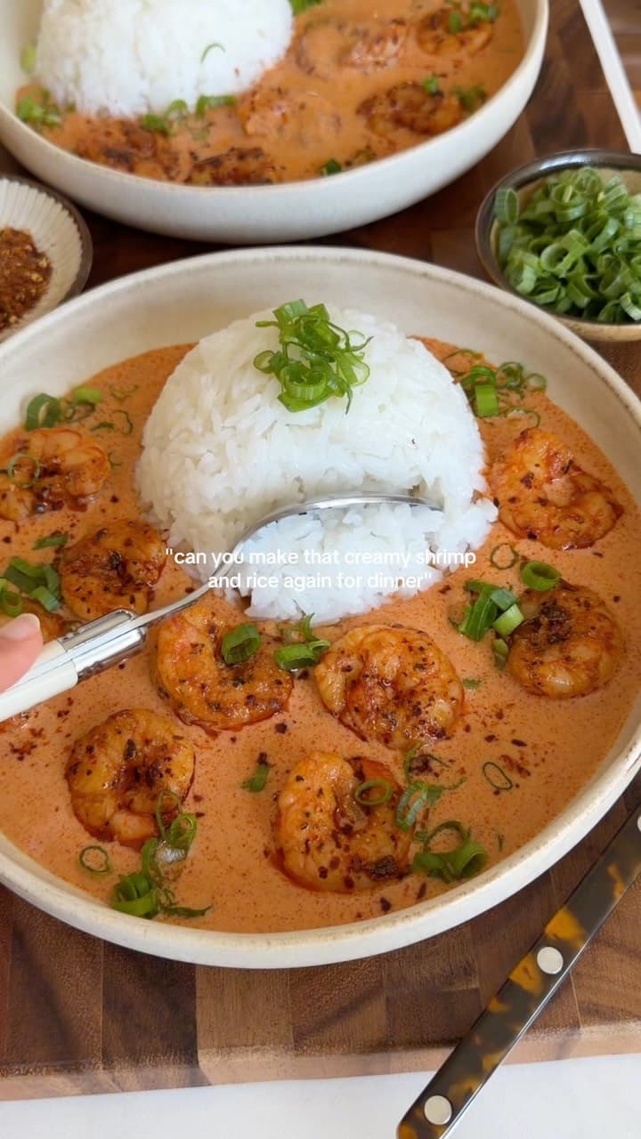 Creamy Coconut Gochujang Shrimp